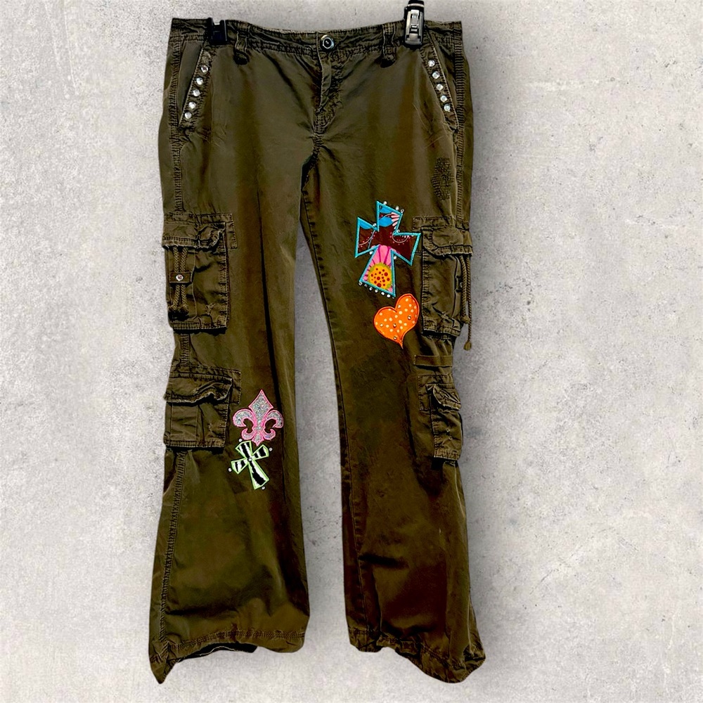 Old Navy bo-ho Cargo Pants in Olive.